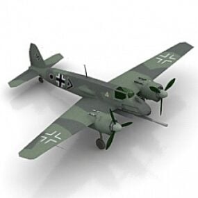 Modelo 3d do avião Henschel