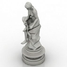 Figurine Girl 3d-modell