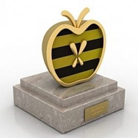 Skulptur Apple Beeline 3d-modell