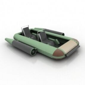 Model 3D łodzi motorowej