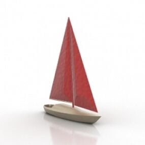 3d модель простой яхты