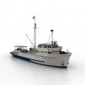 3D model rybářské lodi