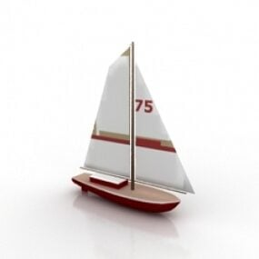Modelo 3d de barco à vela