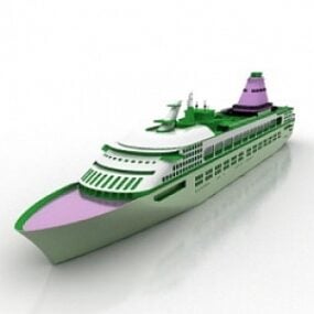Super bateau de croisière modèle 3D