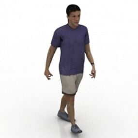 Model 3D Walking Man
