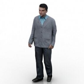 Model 3D mężczyzny biurowego