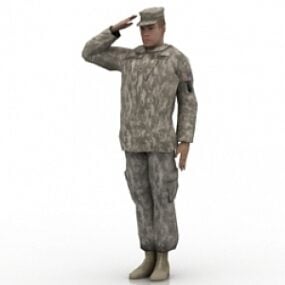 Homme soldat modèle 3D