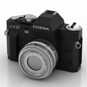 Modello 3d della fotocamera vintage