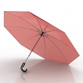 Jongen hangende paraplu 3D-model