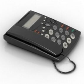Model Telepon Retro 3d