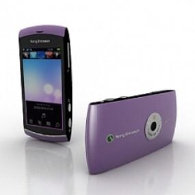 Modelo 3d do telefone Sony Ericsson