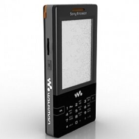 소니 에릭슨 W950i 전화 3d 모델