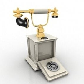 3д модель Винтажного Декора Телефона