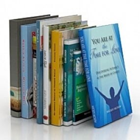 Books 3d model