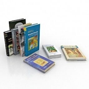 Books 3d model