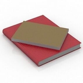 Three Books Stacked 3d model