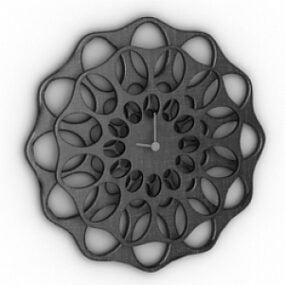 Mô hình 3d Đồng hồ hoa văn Elipse
