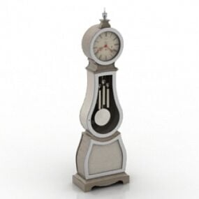 Curved Longcase Clock 3d model