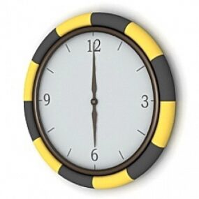 Circle Clock 3d model