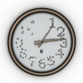 Number Stylized Clock 3d model