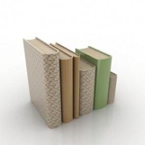 Difference Size Books 3d model