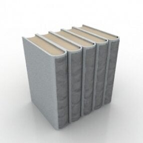 Model 3d Timbunan Majalah Buku Perpustakaan