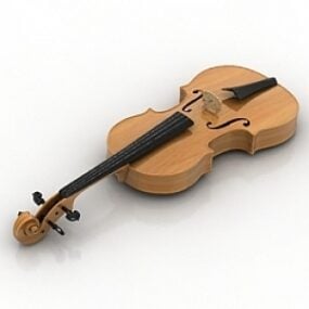 Modello 3d di violino