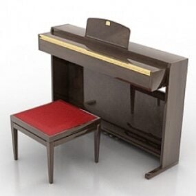 Piano électrique modèle 3D