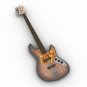 Modelo 3D de guitarra