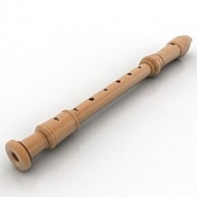 3д модель флейты
