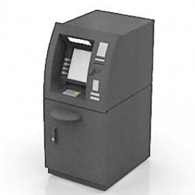 Modello 3d del bancomat