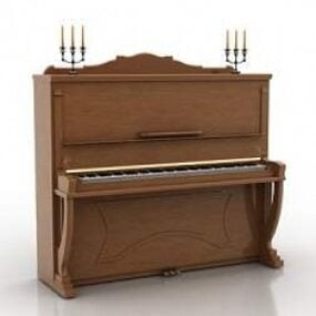 Model 3d Piano Vintage