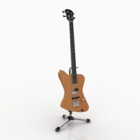 Guitarra modelo 3d