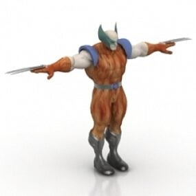 Wolverine 3d-modell