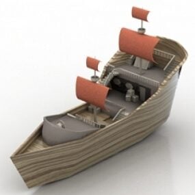 Båt 3d-modell