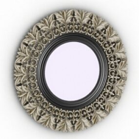 Round Mirror Decoration 3d model
