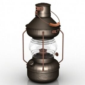 3D model petrolejové lampy