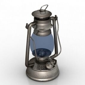 Lámpara de aceite modelo 3d