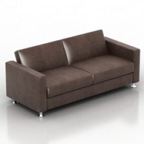 Шкіряний диван 3d модель
