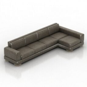 Μακρύ καναπέ 3d μοντέλο
