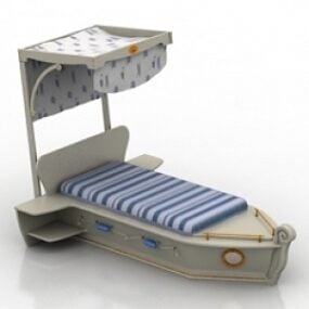 Bett 3D-Modell