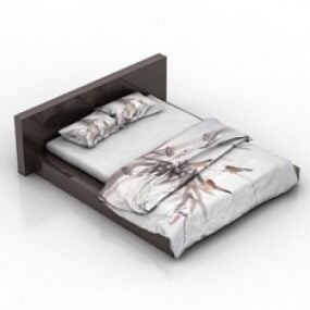 Διπλό κρεβάτι 3d μοντέλο