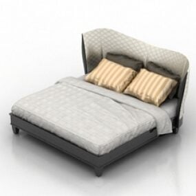 เตียง Selva แบบเตียงคู่ 3d