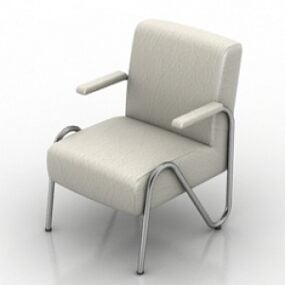 كرسي بذراعين 4 نموذج ثلاثي الأبعاد