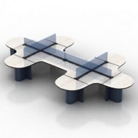 Model biurowy stołu 3D