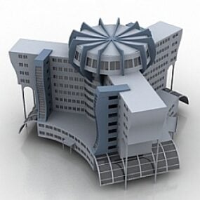 3D-Modell des Hotels