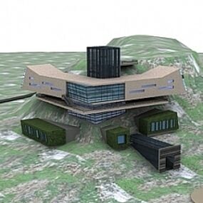 مدل سه بعدی ساختمان پناهگاه