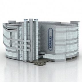 مبنى المكاتب نموذج بورالكس ثلاثي الأبعاد