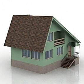 Kır evi 3d modeli