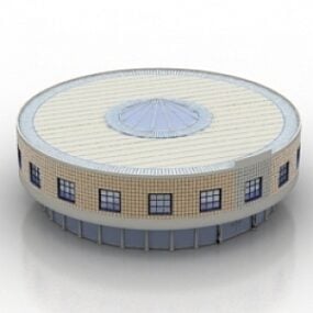 Model 3d Gedung Stadion Astana